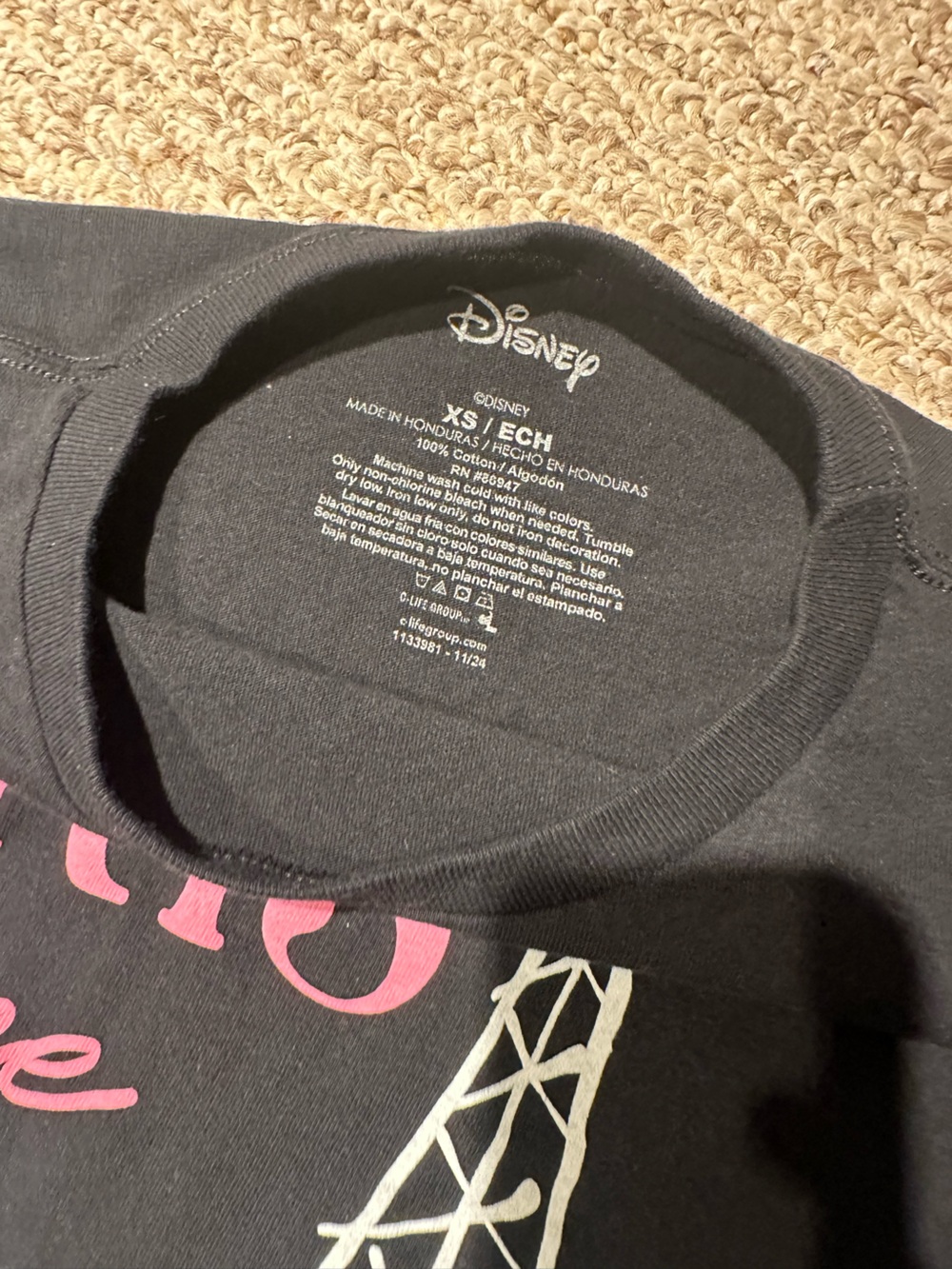 Disney Aristocats Paris Marie Cropped Long Sleeve Tee - Picture 4 of 4